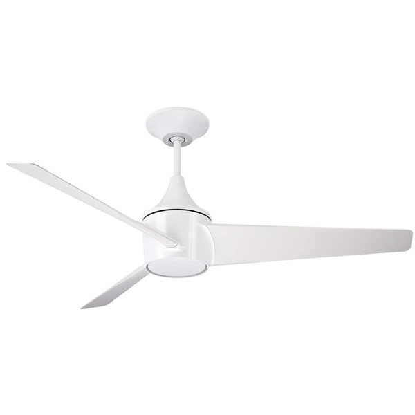 Luminance Brands Emerson 52" Riptide Ceiling Fan Led Lights Satin White